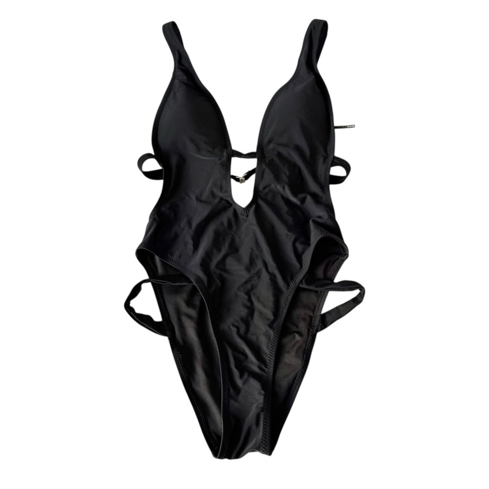 Fashion Nova cutout Black Swimwear